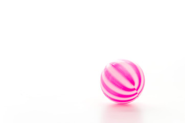 Color ball isolated white background