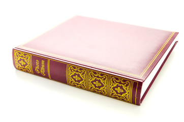 Old vintage book isolated on white background