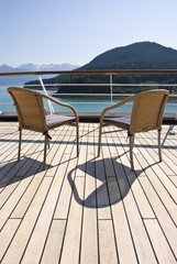 Alaska - Haines - Relaxing On The Deck Of The Cruise Ship