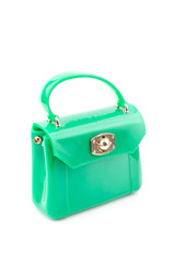 Handbag isolated white background