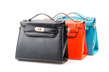 Handbag isolated white background