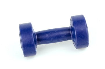 Dumbbells isolated white background