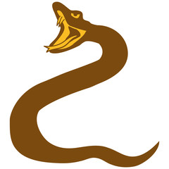 Böse Schlange Beißen Angreifen