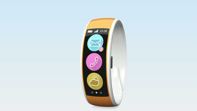 Colorful smart wristbands with detail UI apps