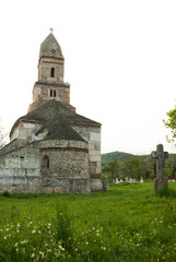 Densus - Very old stone church in Transylvania, Romania