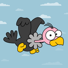 Vulture Catoon