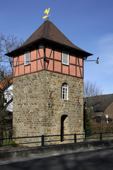 Fototapeta premium Glockenturm in Extertal-Meierberg