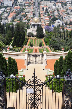 The Bahai Garden in Haifa, Israel