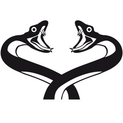 2 Böse Schlangen Tattoo