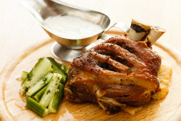 roasted pork knuckle