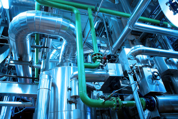 Industrial zone, Steel pipelines and equipment