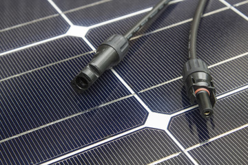 Solarzelle Anschlussleitung