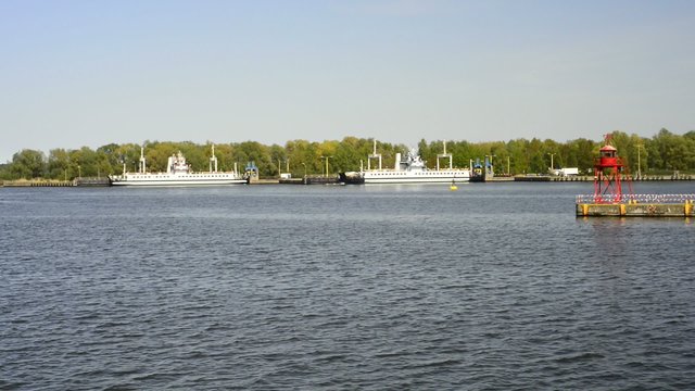 Fahrt auf dem Kaiserkanal von Swinem&uuml;nde zum Stettiner Haff