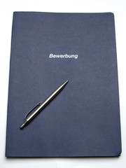 Bewerbungsmappe mit Stift 3