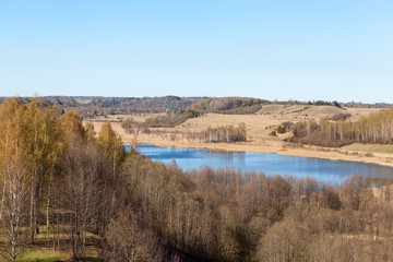 Изборск. Россия. Среди холмов.