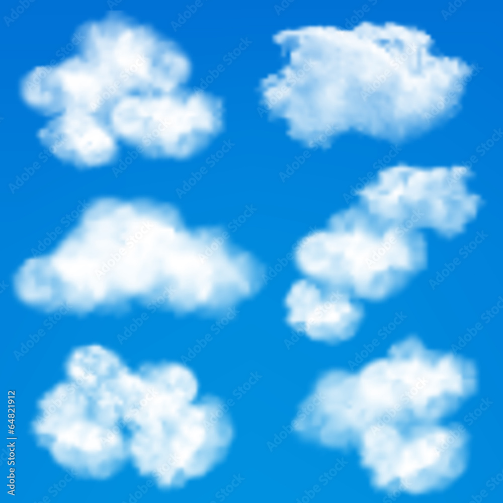 Wall mural Sky clouds background