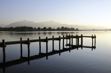 Obraz premium Abend am Chiemsee