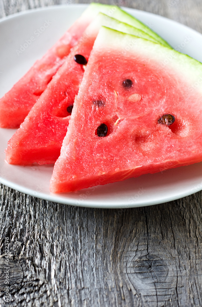 Poster slices of watermelon