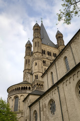 Fototapeta premium St Martin Church. Cologne, Germany