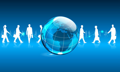 mondo connessione, dati, rete, internet © xyz+