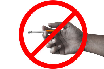 sign stop smoking