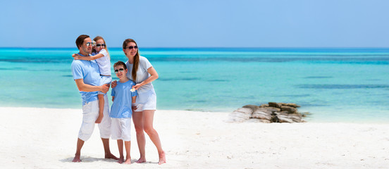 Family on summer vacation