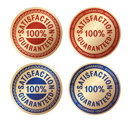 satisfaction guaranteed gold badge