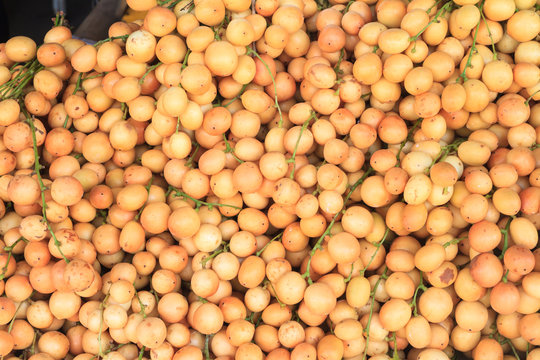 Baccaurea ramiflora fruits in the market