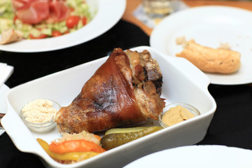 Roasted pork knee
