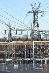 Electricity transformer station , vertical