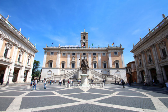 Fototapeta Rome - Campidoglio (statue de Marc-Aurèle)