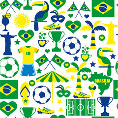 Brazil seamless pattern