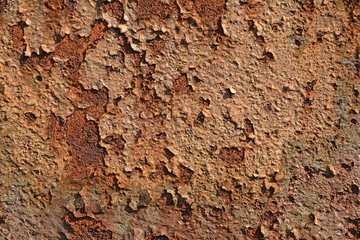 Rost an der Oberfläche von Metall