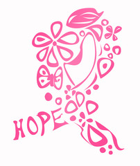 Breast cancer awareness symbol