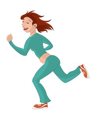 Running girl