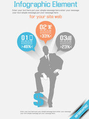 BUSINESSMAN MODERN INFOGRAPHIC ORANGE 9