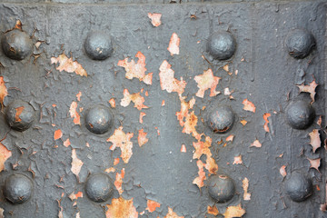 Rost an der Stahlkonstruktion einer Brücke