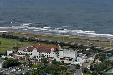 Seaside above view to Durban coast