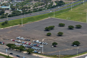 Outdoor parking in Durban, South Africa