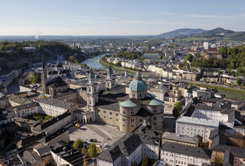 Naklejka premium The downtown of Salzburg