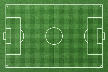 Soccer field green paper