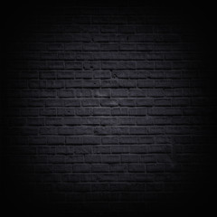 Black brick wall