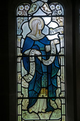 Obraz na płótnie Canvas Virgin mary stained glass