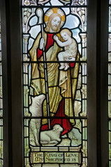 Fototapeta premium Jesus stained glass