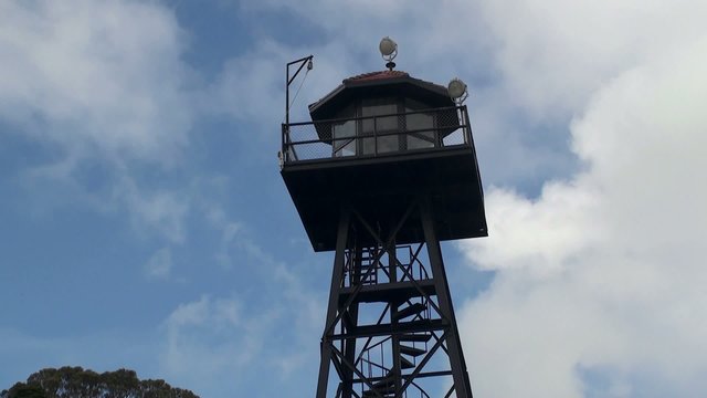 Alcatraz Island Federal Penitentiary. Watchtower.