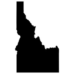 High detailed vector map - Idaho. - obrazy, fototapety, plakaty