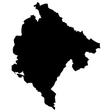 High Detailed Vector Map - Montenegro.