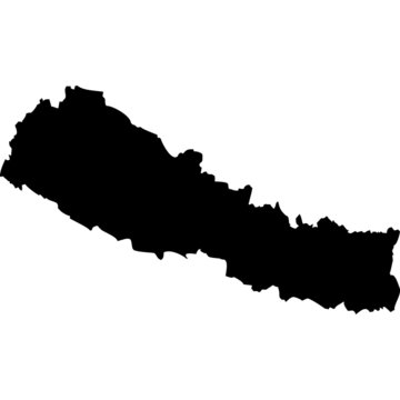 recommend clip art: High detailed vector map - Nepal.