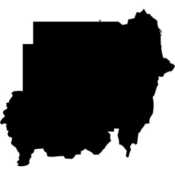 recommend clip art: High detailed vector map - Sudan.