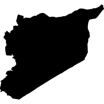 recommend clip art: High detailed vector map - Syria.